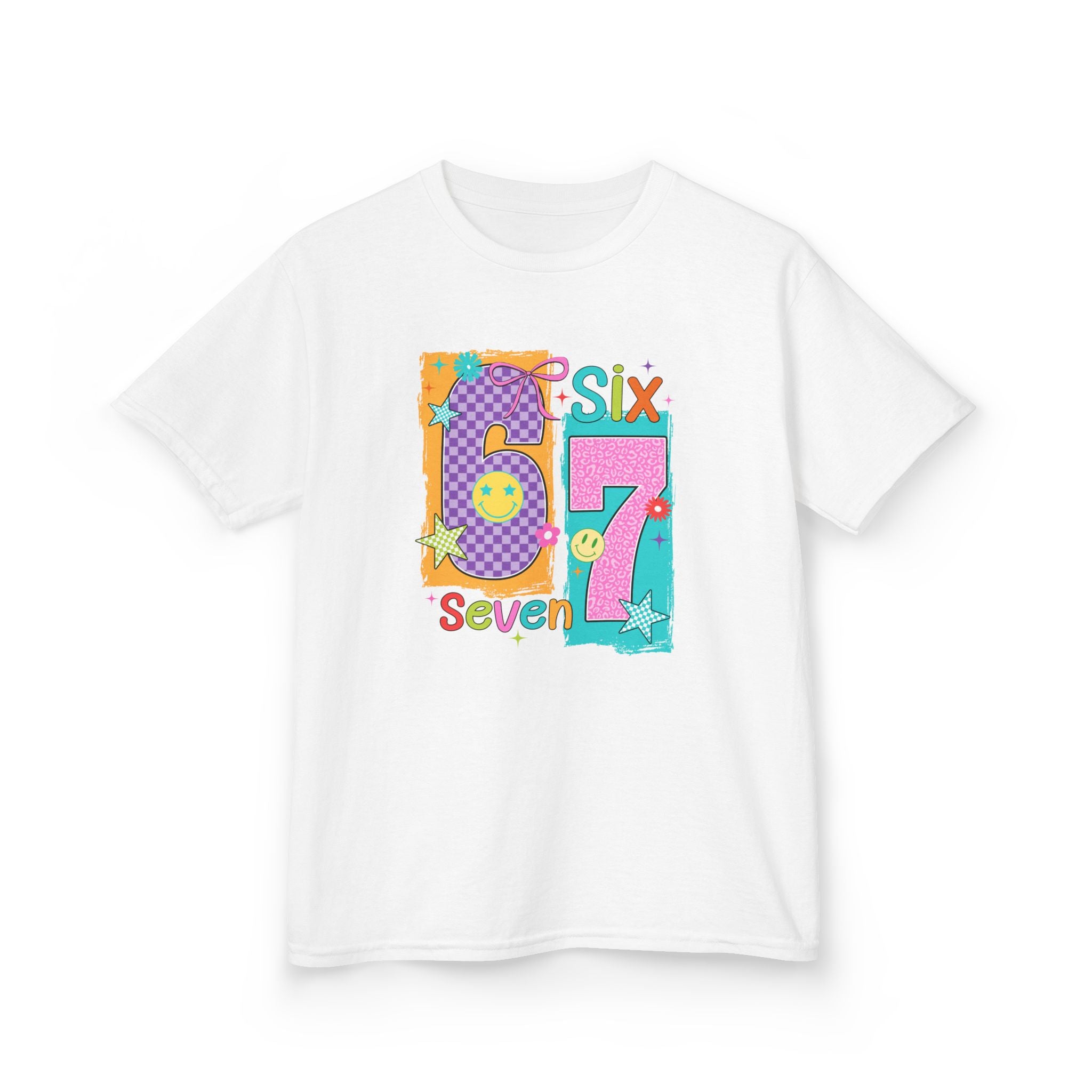 Kids Tee with Fun Numbers Design, Birthday Gift, Educational Apparel, Playful Kids Fashion, Unique Childrens T-Shirt