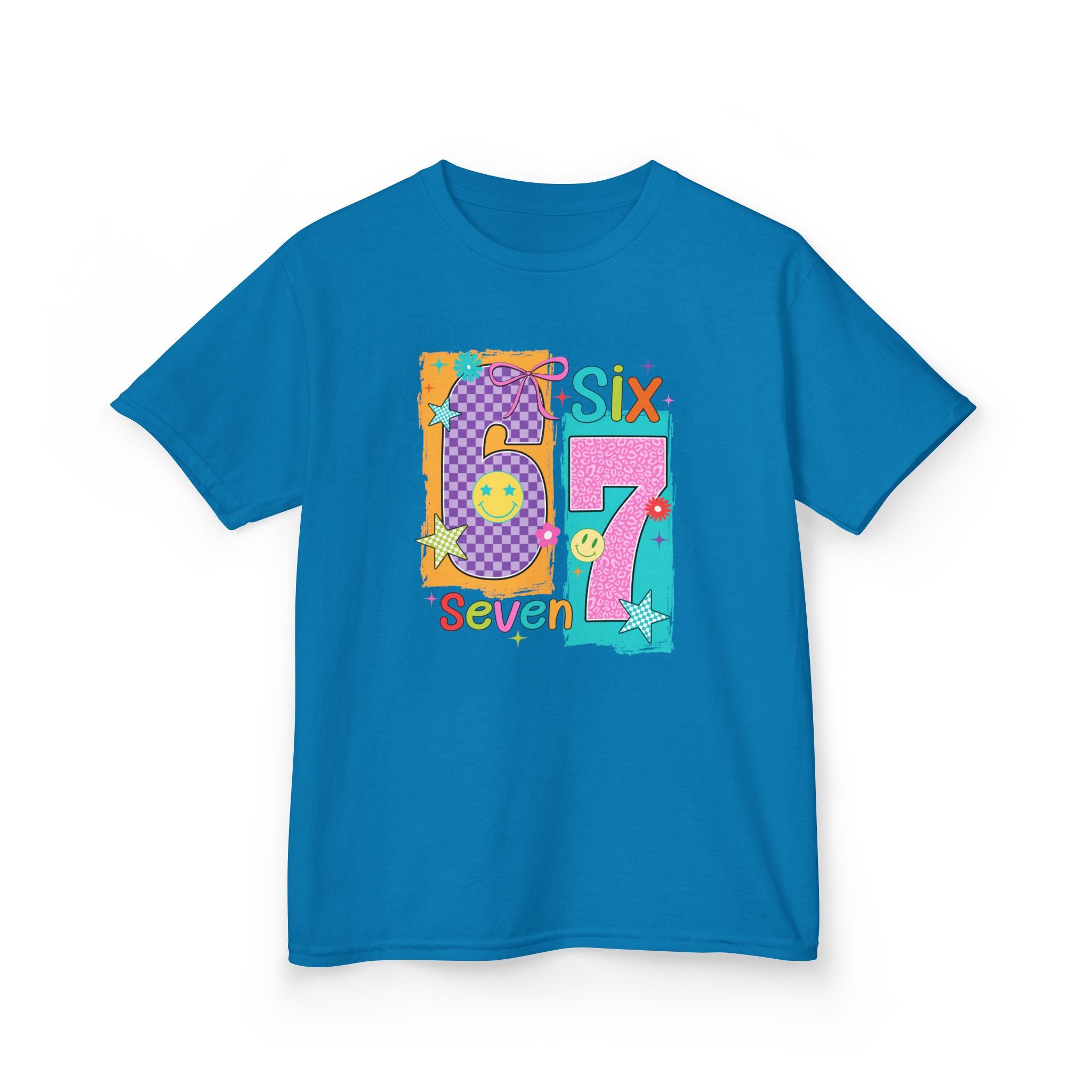 Kids Tee with Fun Numbers Design, Birthday Gift, Educational Apparel, Playful Kids Fashion, Unique Childrens T-Shirt