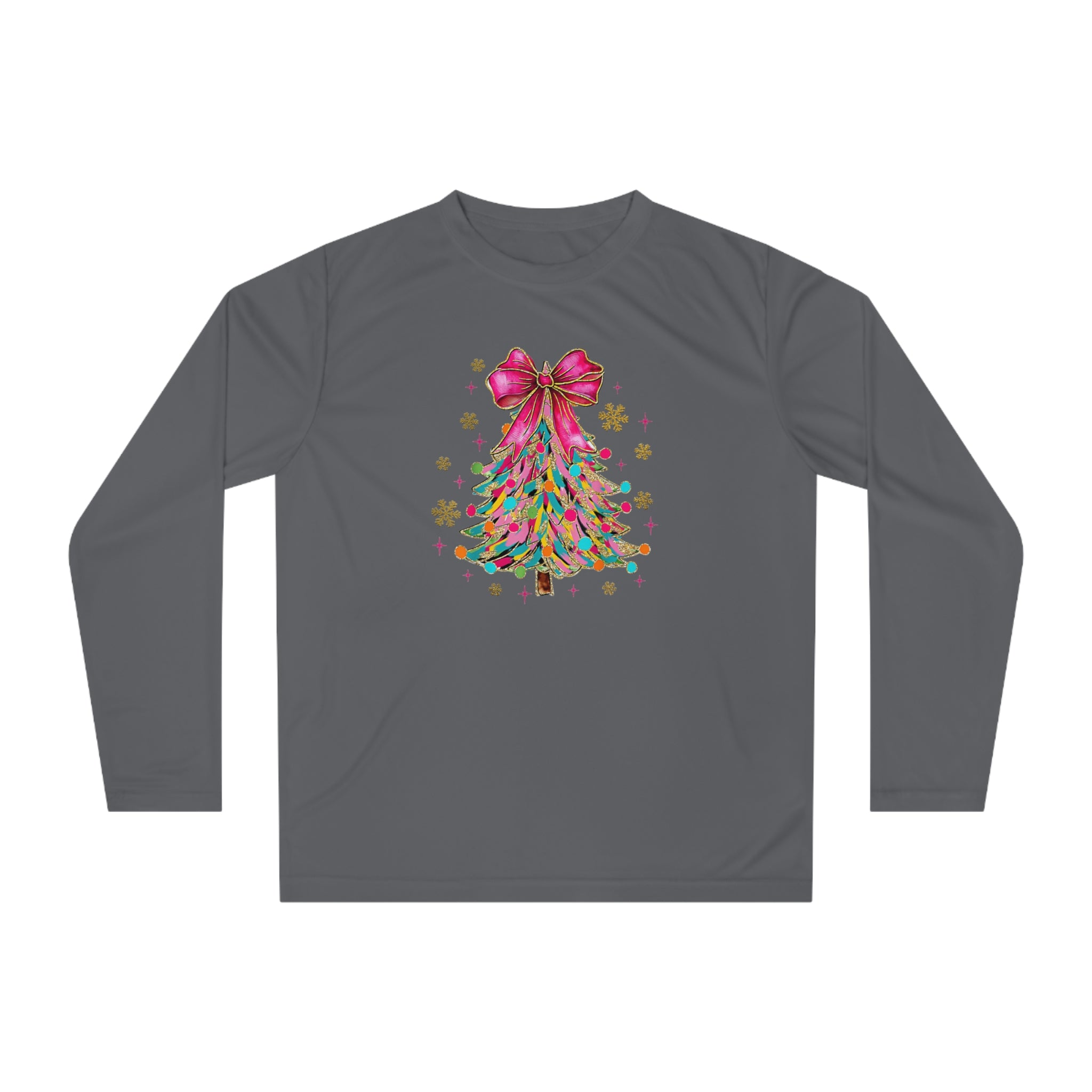 Christmas Tree Long Sleeve Shirt | Unisex Holiday Apparel, Festive Activewear, Winter Gift, Family Gathering, Cozy Christmas Outfit