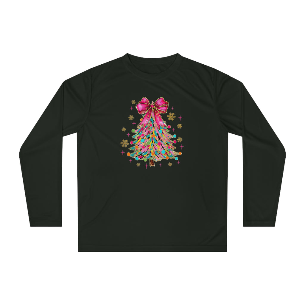 Christmas Tree Long Sleeve Shirt | Unisex Holiday Apparel, Festive Activewear, Winter Gift, Family Gathering, Cozy Christmas Outfit