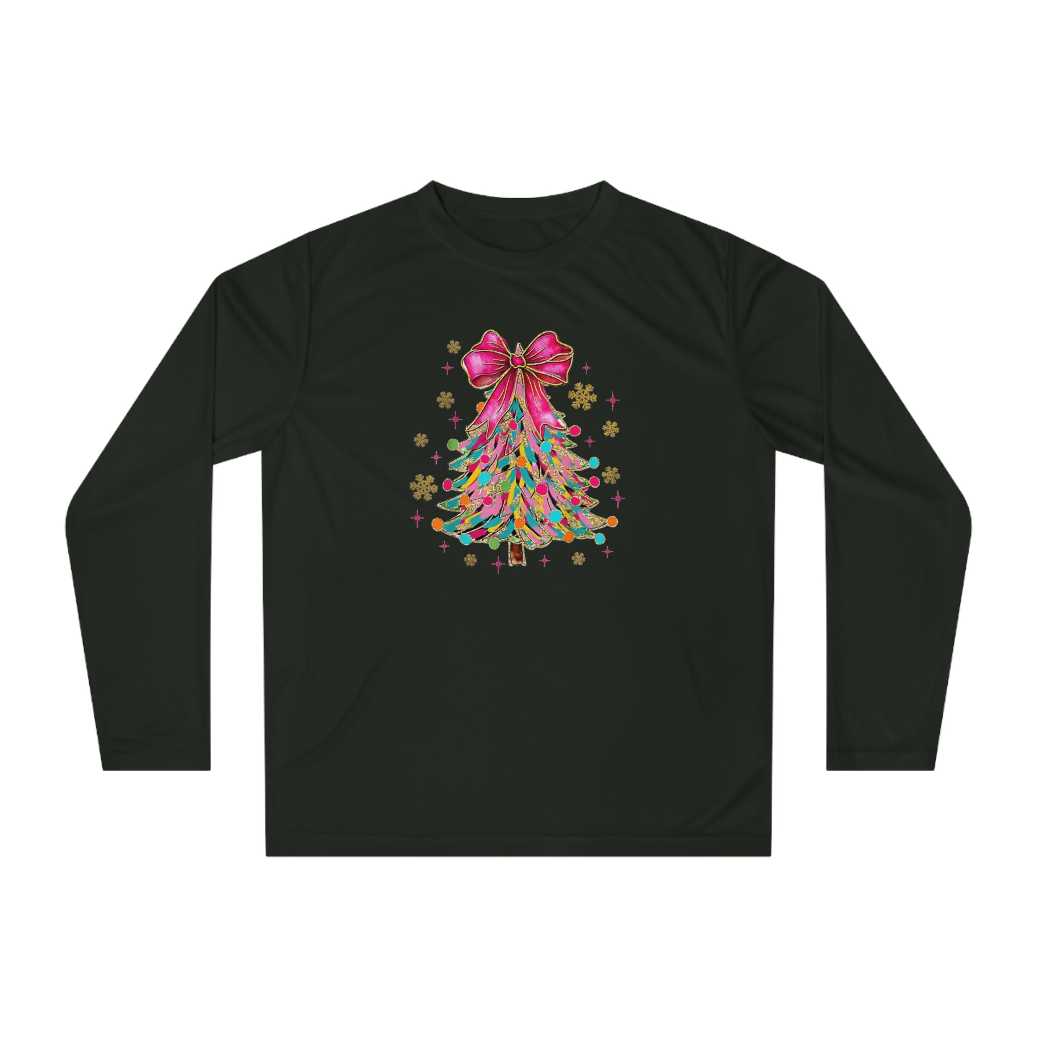 Christmas Tree Long Sleeve Shirt | Unisex Holiday Apparel, Festive Activewear, Winter Gift, Family Gathering, Cozy Christmas Outfit