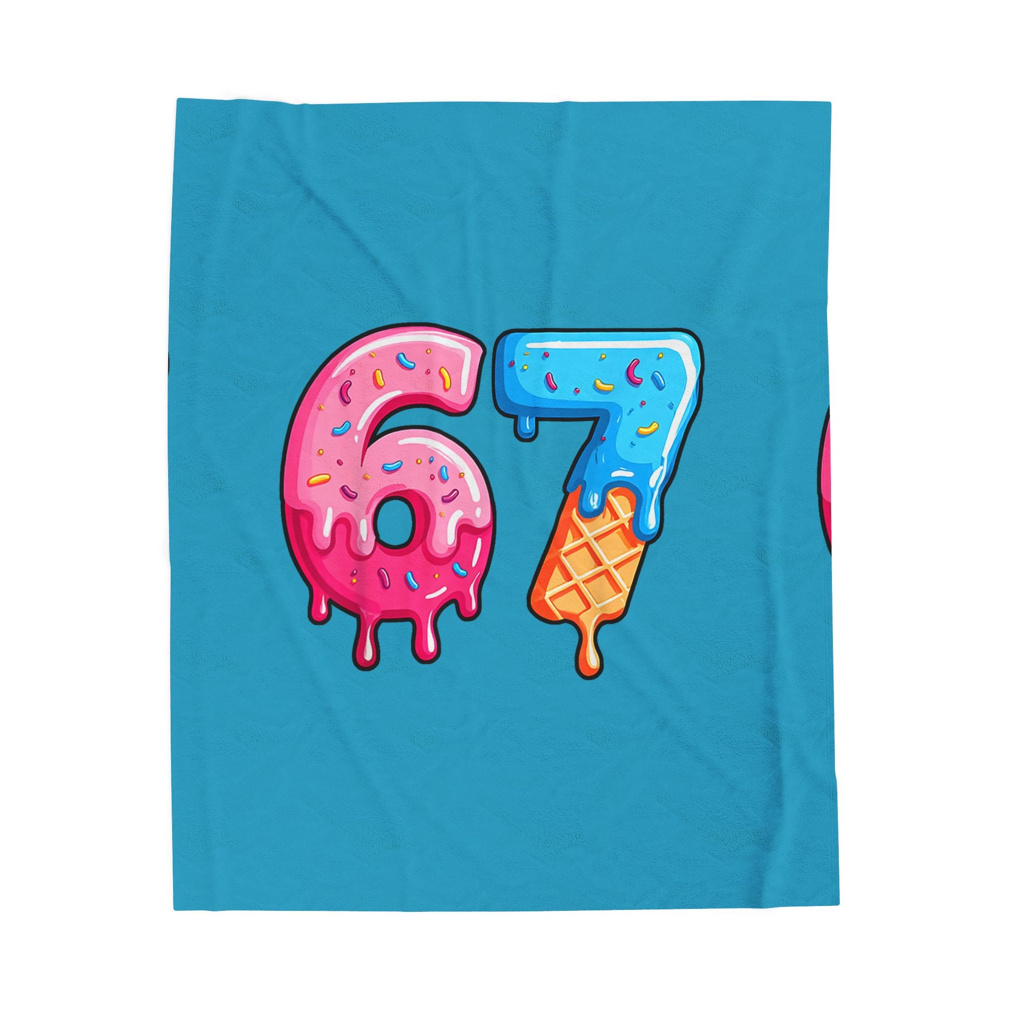 Plush Blanket - 67 Ice Cream Print