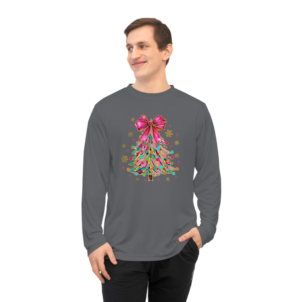 Christmas Tree Long Sleeve Shirt | Unisex Holiday Apparel, Festive Activewear, Winter Gift, Family Gathering, Cozy Christmas Outfit