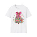 Adult Festive Christmas T-Shirt, Holiday Apparel, Unisex Tee, Gift for Her, Christmas Tree Design, Cute Holiday Wear