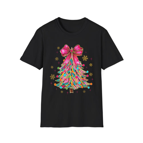 Adult Festive Christmas T-Shirt, Holiday Apparel, Unisex Tee, Gift for Her, Christmas Tree Design, Cute Holiday Wear