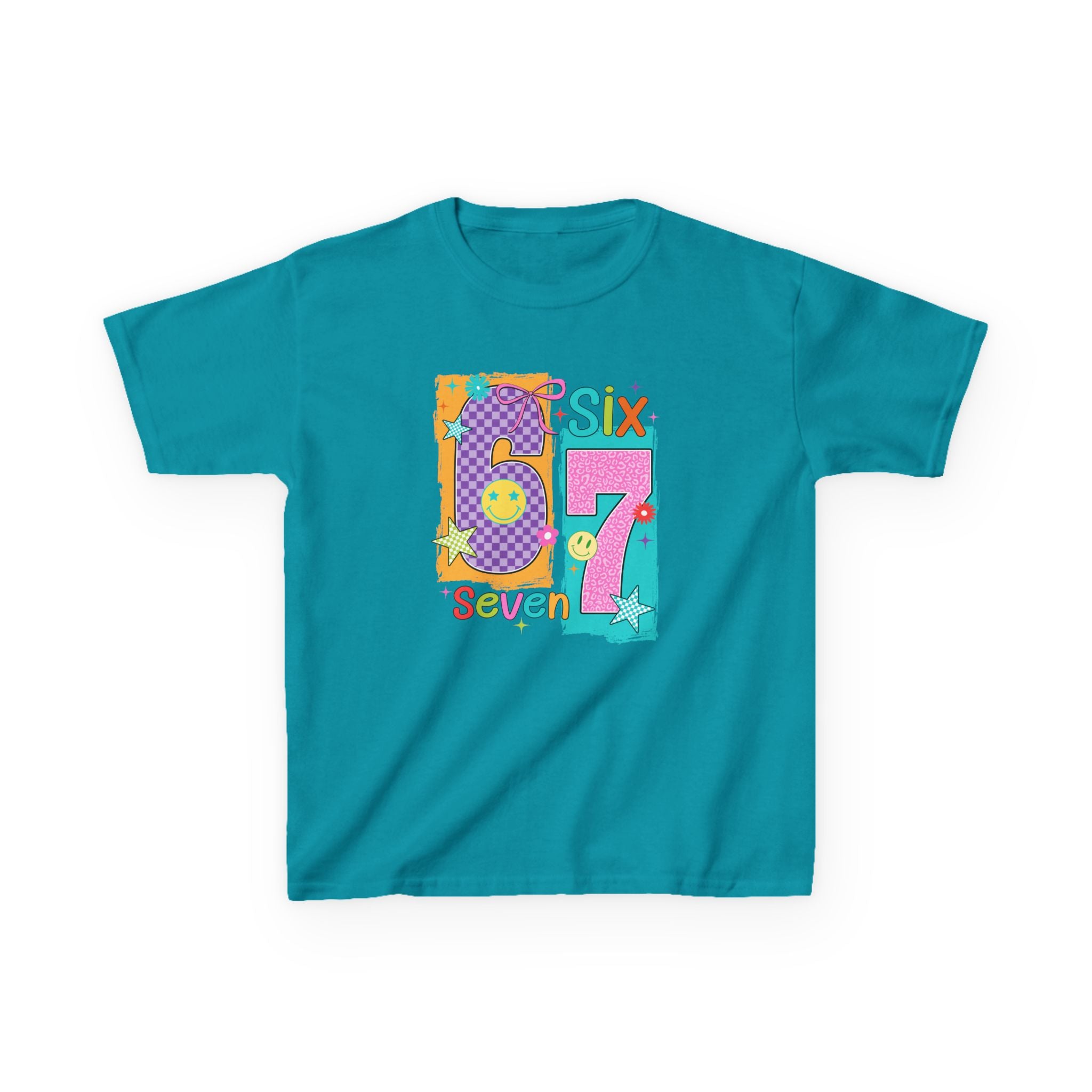 Kids Tee with Fun Numbers Design, Birthday Gift, Educational Apparel, Playful Kids Fashion, Unique Childrens T-Shirt