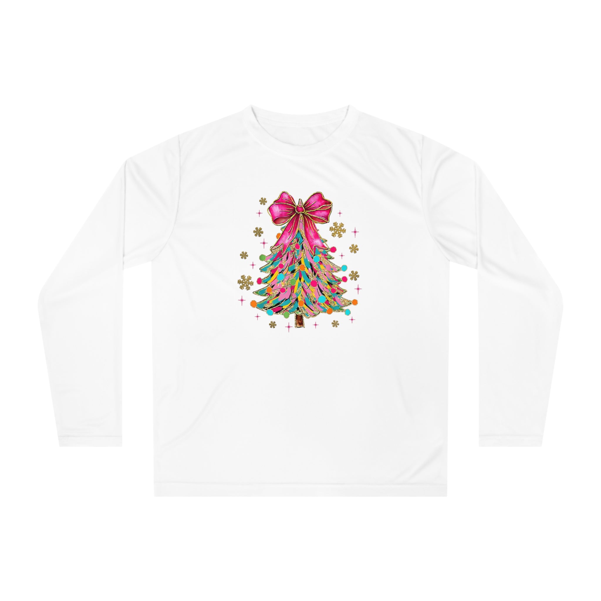 Christmas Tree Long Sleeve Shirt | Unisex Holiday Apparel, Festive Activewear, Winter Gift, Family Gathering, Cozy Christmas Outfit