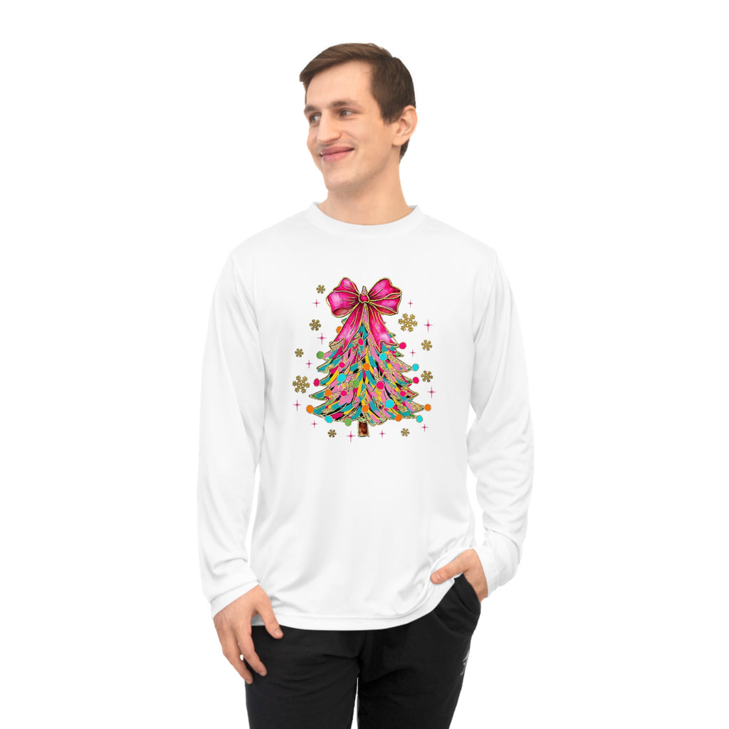 Christmas Tree Long Sleeve Shirt | Unisex Holiday Apparel, Festive Activewear, Winter Gift, Family Gathering, Cozy Christmas Outfit