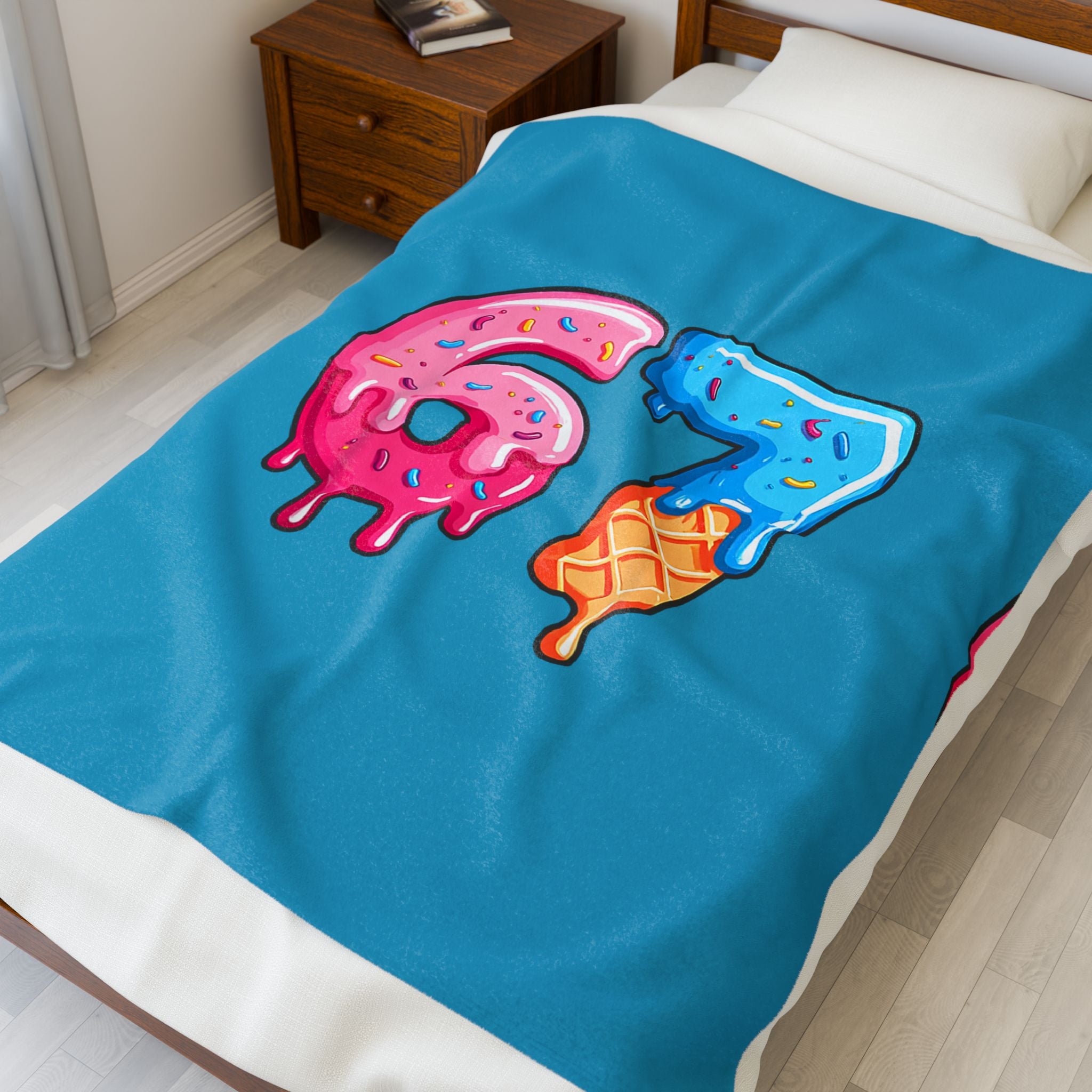 Plush Blanket - 67 Ice Cream Print