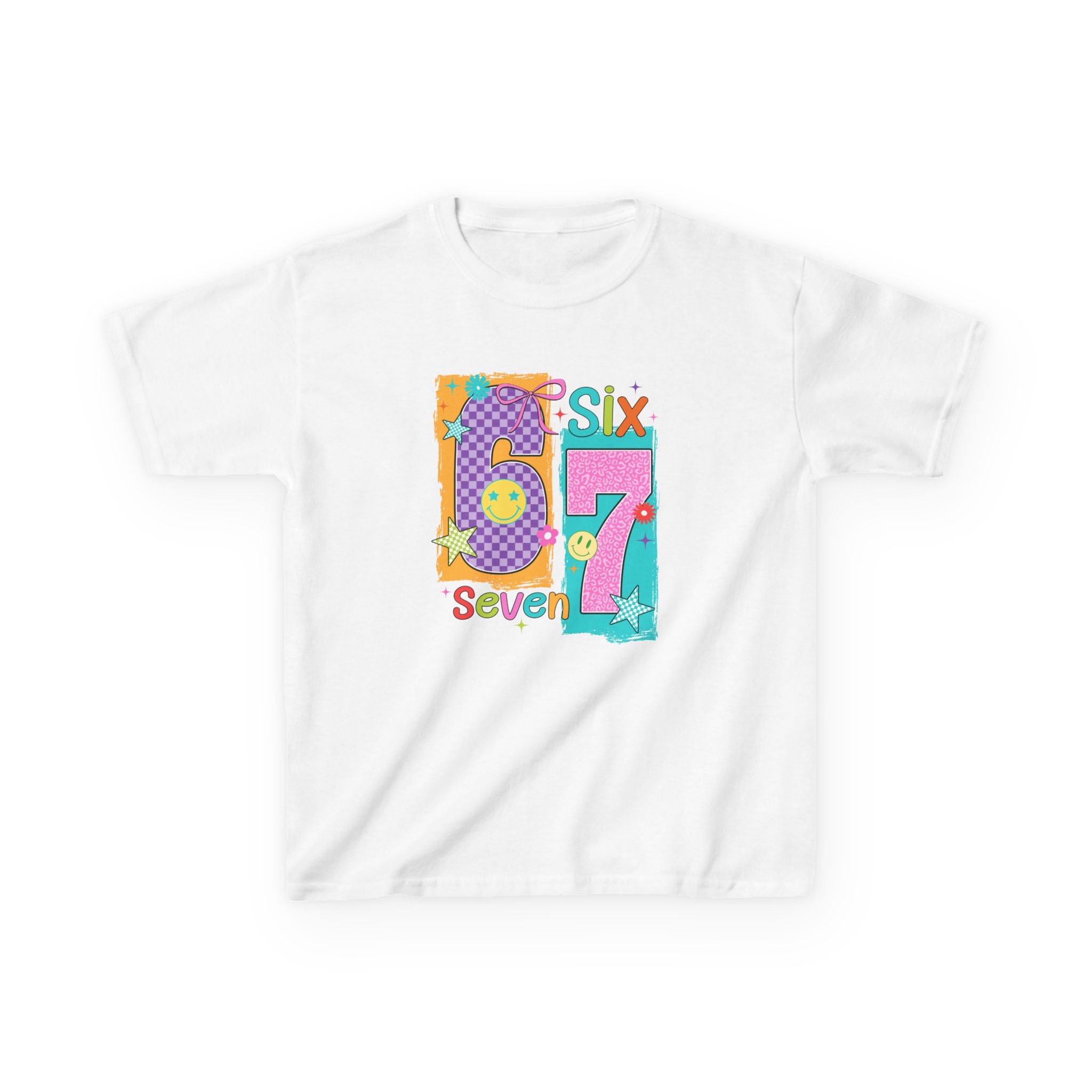 Kids Tee with Fun Numbers Design, Birthday Gift, Educational Apparel, Playful Kids Fashion, Unique Childrens T-Shirt