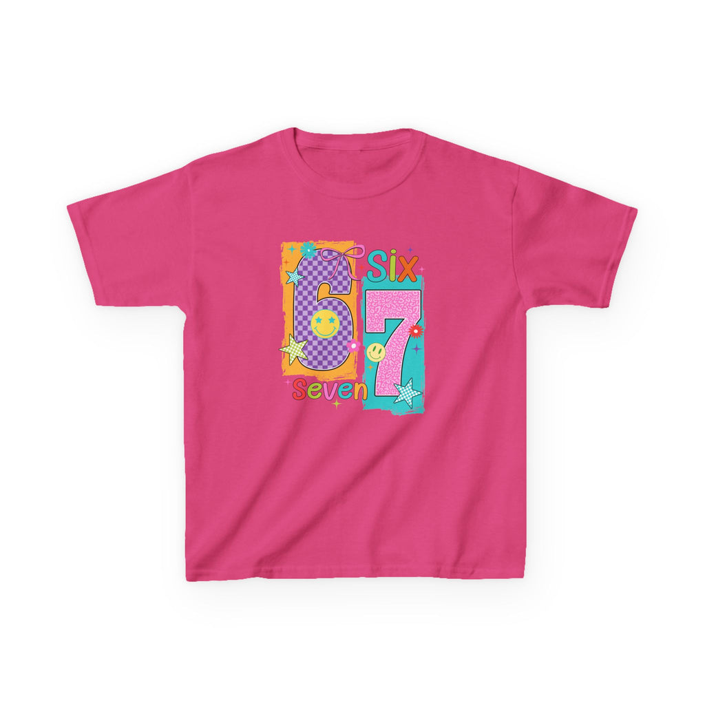 Kids Tee with Fun Numbers Design, Birthday Gift, Educational Apparel, Playful Kids Fashion, Unique Childrens T-Shirt